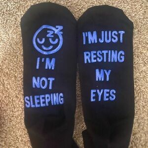 Black and Blue Men's Novelty Socks